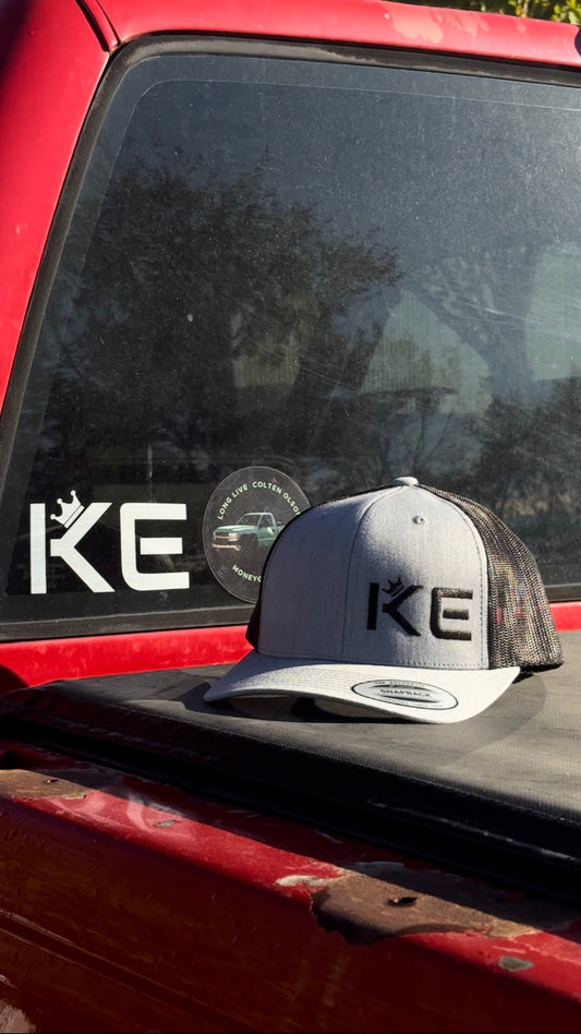 KE GREY & BLACK SNAPBACK