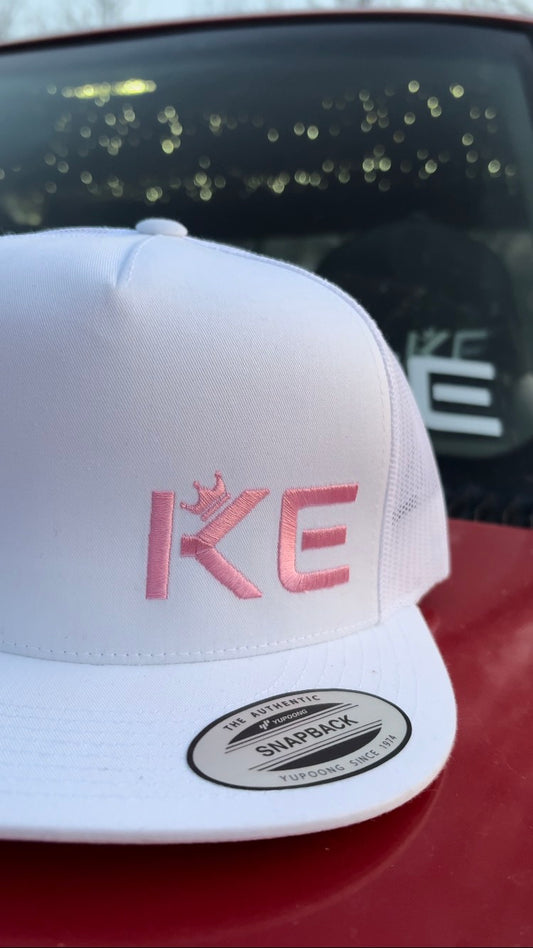KE WHITE & PINK SNAPBACK