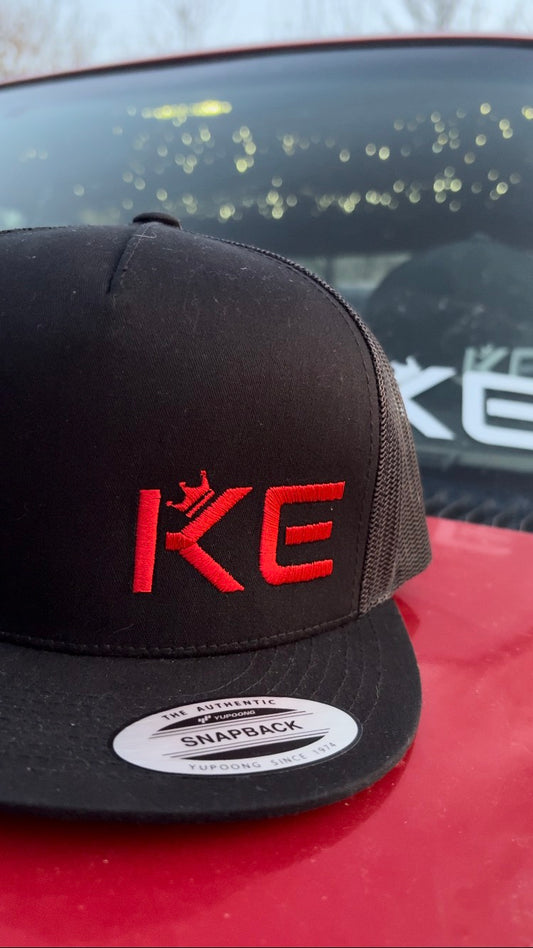 KE BLACK & RED SNAPBACK