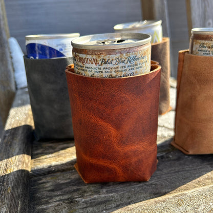 Leather Can Koozie