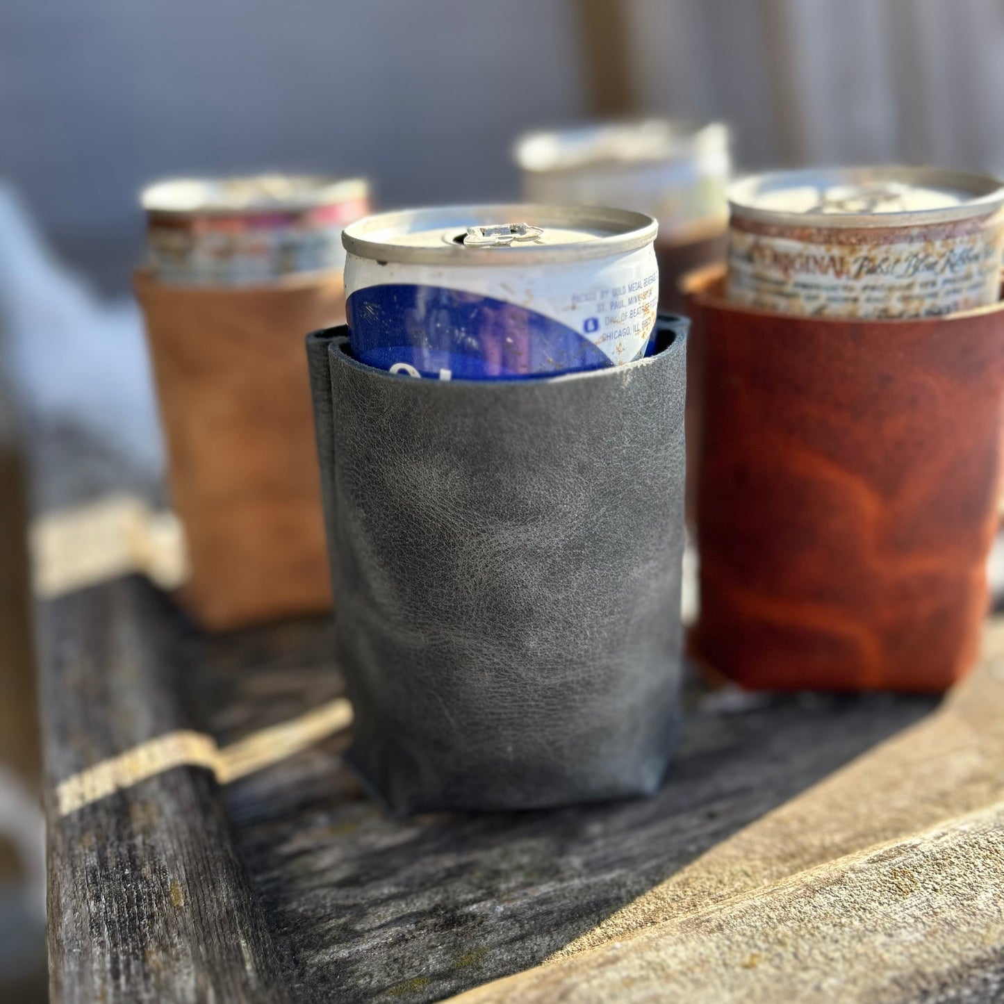 Leather Can Koozie
