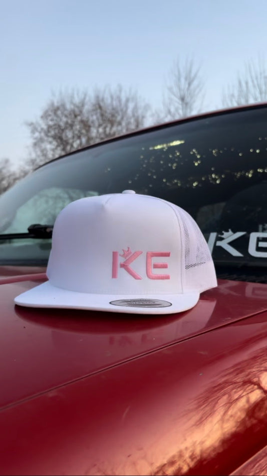KE WHITE & PINK SNAPBACK